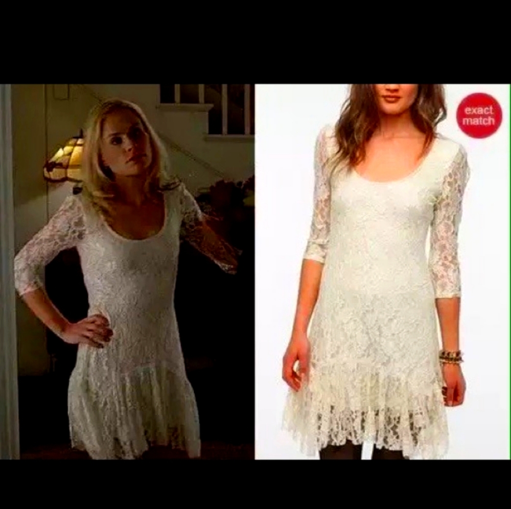 Aso Sookie Stackhouse Ecote Lace Ivory Dress f